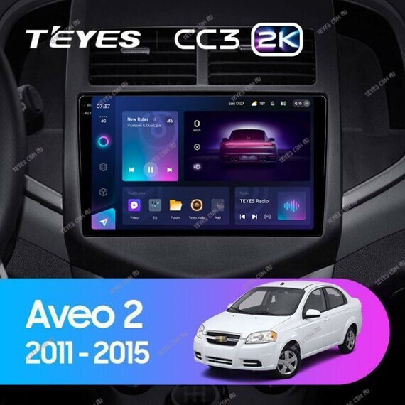 Штатная магнитола Teyes CC3 2K 6/128 Chevrolet Aveo 2 (2011-2015)