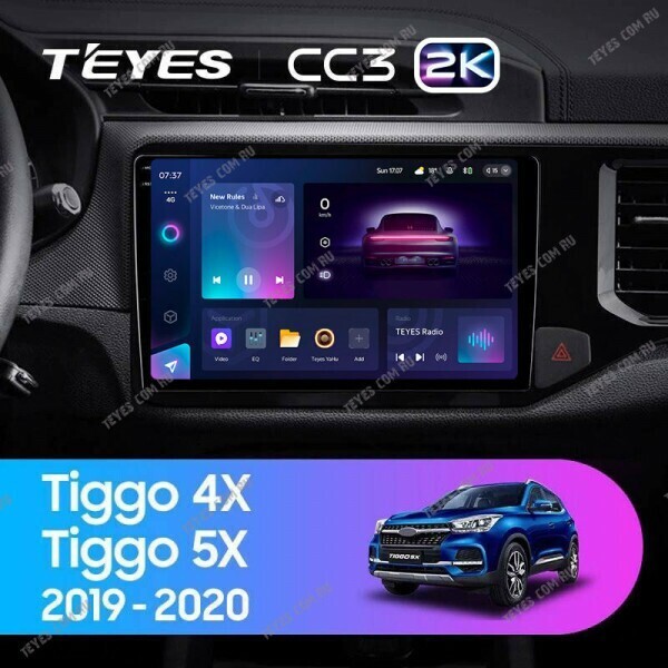 Штатная магнитола Teyes CC3 2K 4/64 Chery Tiggo 4X 5X (2019-2020)