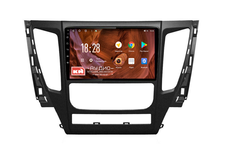 Штатная магнитола KM PRO для Mitsubishi Pajero Sport (2015+ АКПП), L200 8/128 на Android