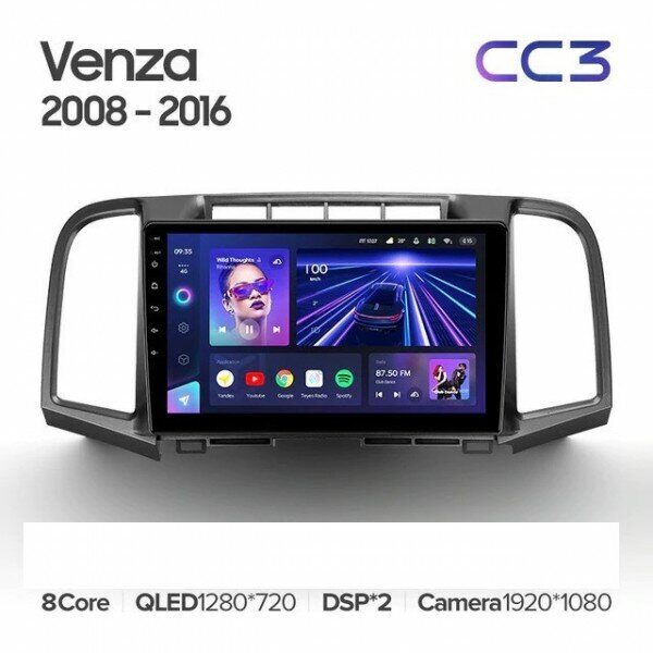Штатная магнитола Teyes CC3L 4/32 Toyota Venza 2008-2016