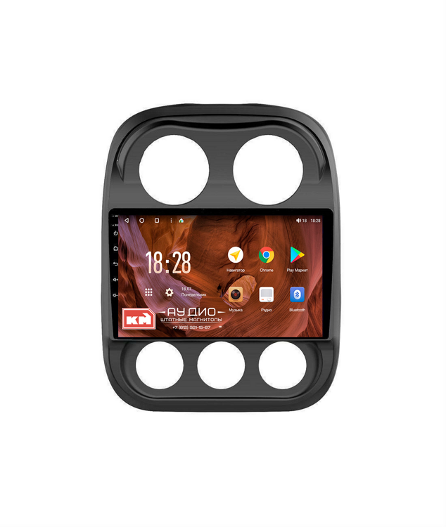 Штатная магнитола KM PRO для Jeep Compass (2013-2017) 4/64 на Android