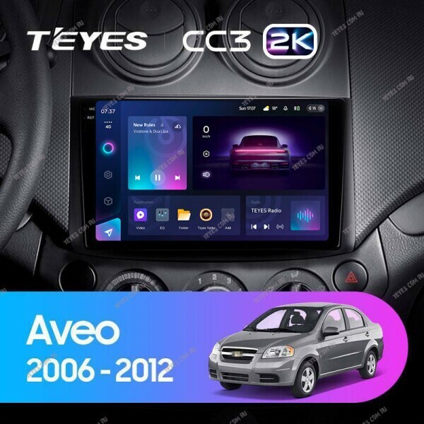 Штатная магнитола Teyes CC3 2K 6/128 Chevrolet Aveo T250 (2006-2012)