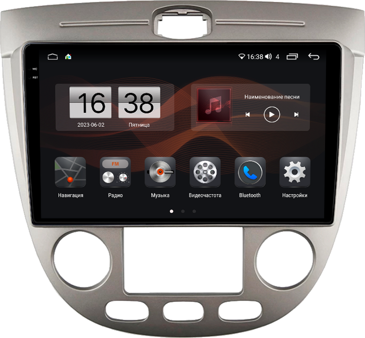 Штатная магнитола KM PRO 2K для Chevrolet Lacetti хэтчбек (2004-2013) 8/128 на Android (климат)