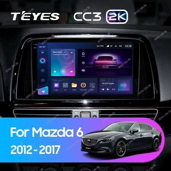 Штатная магнитола Teyes CC3 2K 4/32 Mazda 6 GL GJ (2012-2017)
