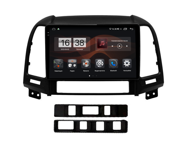 Штатная магнитола KM PRO 2K для Hyundai Santa Fe (2006-2012) 8/128 на Android