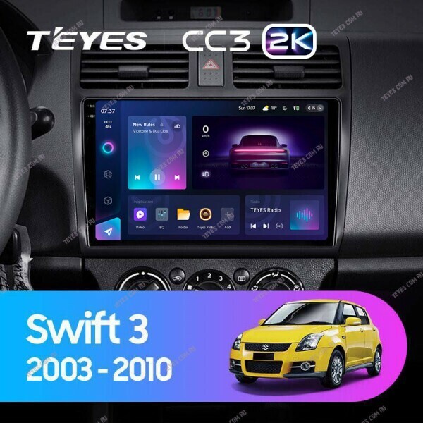Штатная магнитола Teyes CC3 2K 4/32 Suzuki Swift 3 (2003-2010)
