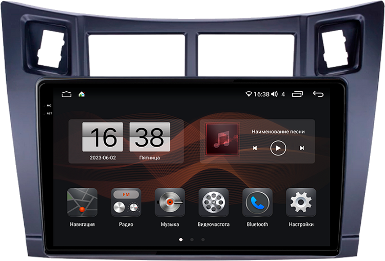 Штатная магнитола KM PRO 2K для Toyota Yaris, Vitz, Platz (2005-2012) 4/64 на Android