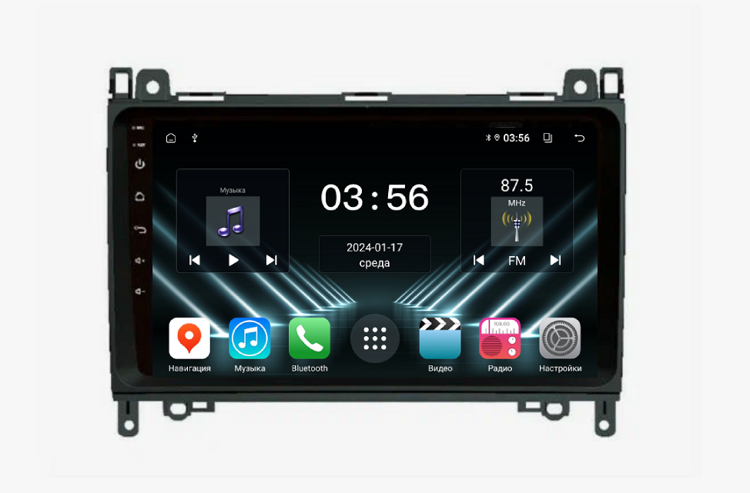 Штатная магнитола KM PRO DX для Mercedes-Benz A (2014+), B (2014+), Sprinter, Viano, VW Crafter 4/64 на Android