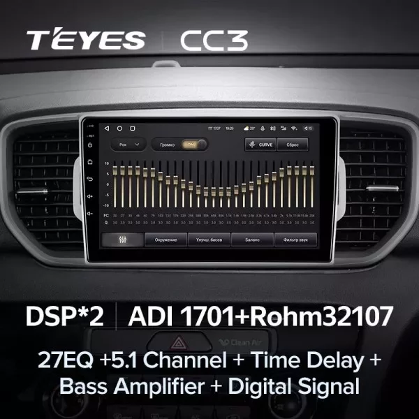 Штатная магнитола Teyes CC3L 4/32 Kia Sportage 4 QL (2016-2018)