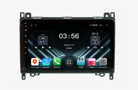 Штатная магнитола KM PRO DX для Mercedes-Benz A (2014+), B (2014+), Sprinter, Viano, VW Crafter 4/64 на Android Штатная магнитола KM PRO DX для Mercedes-Benz A (2014+), B (2014+), Sprinter, Viano, VW Crafter 4/64 на Android