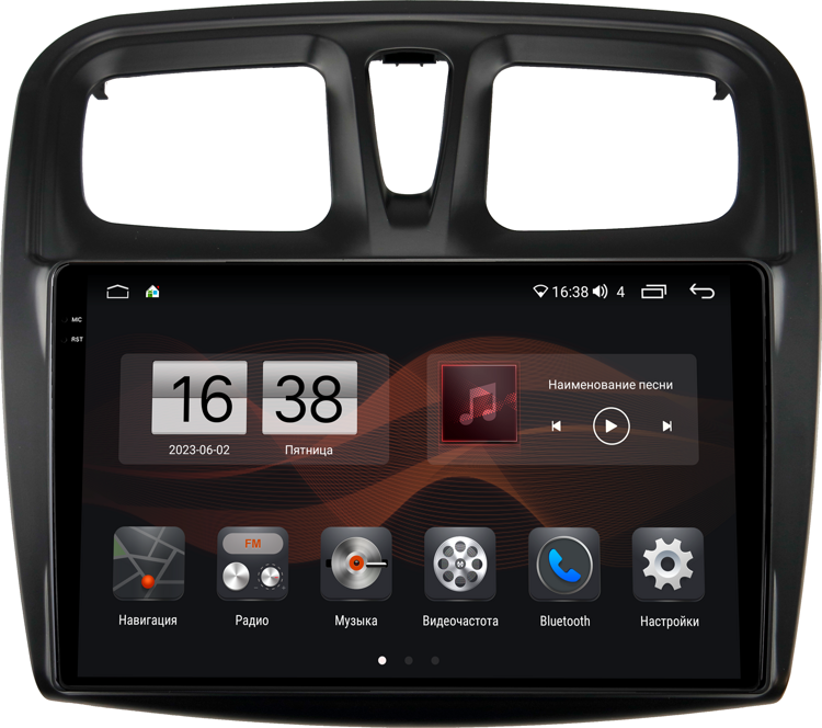 Штатная магнитола KM PRO 2K для Renault Logan (2012+), Sandero (2012+) 8/128 на Android