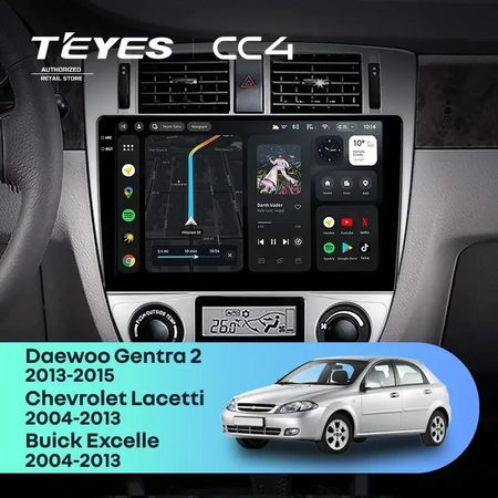 Штатная магнитола Teyes CC4 6/64 Chevrolet Lacetti J200 (2004-2013) F2 Тип-А