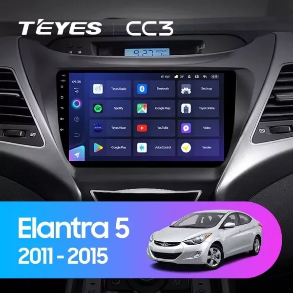 Штатная магнитола Teyes CC3L 4/32 Hyundai Elantra 5 JK GD MD UD (2010-2016)