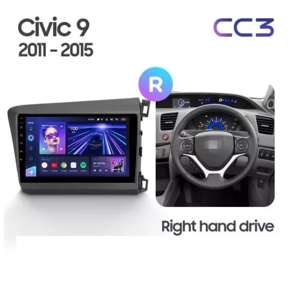 Штатная магнитола Teyes CC3L 4/32 Honda Civic 9 FB FK FD (2011-2015)