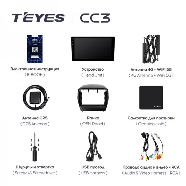 Штатная магнитола Teyes CC3L 4/32 Hyundai ix35 (2009-2015)