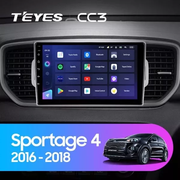 Штатная магнитола Teyes CC3L 4/32 Kia Sportage 4 QL (2016-2018)