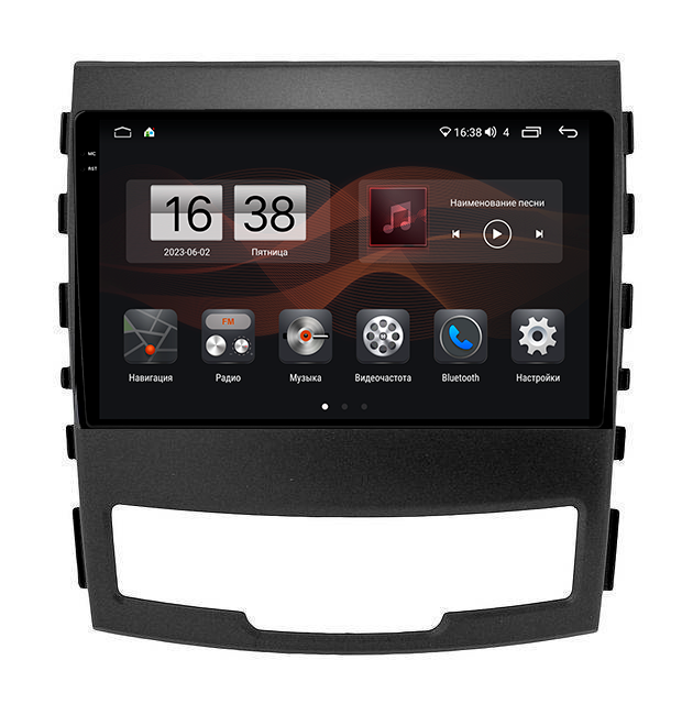 Штатная магнитола KM PRO 2K для Ssang Yong Actyon (2010-2013) 8/128 на Android