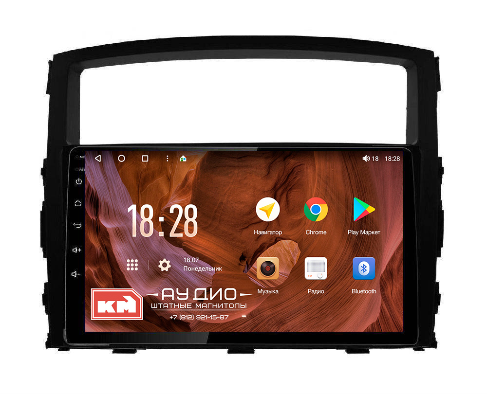 Купить Штатная магнитола KM PRO для Mitsubishi Pajero (2006-2012) 3/32 на  Android в спб